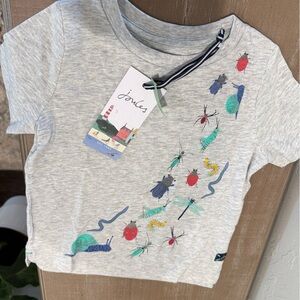 Joules Light Gray Kids Insect Adventure Tee